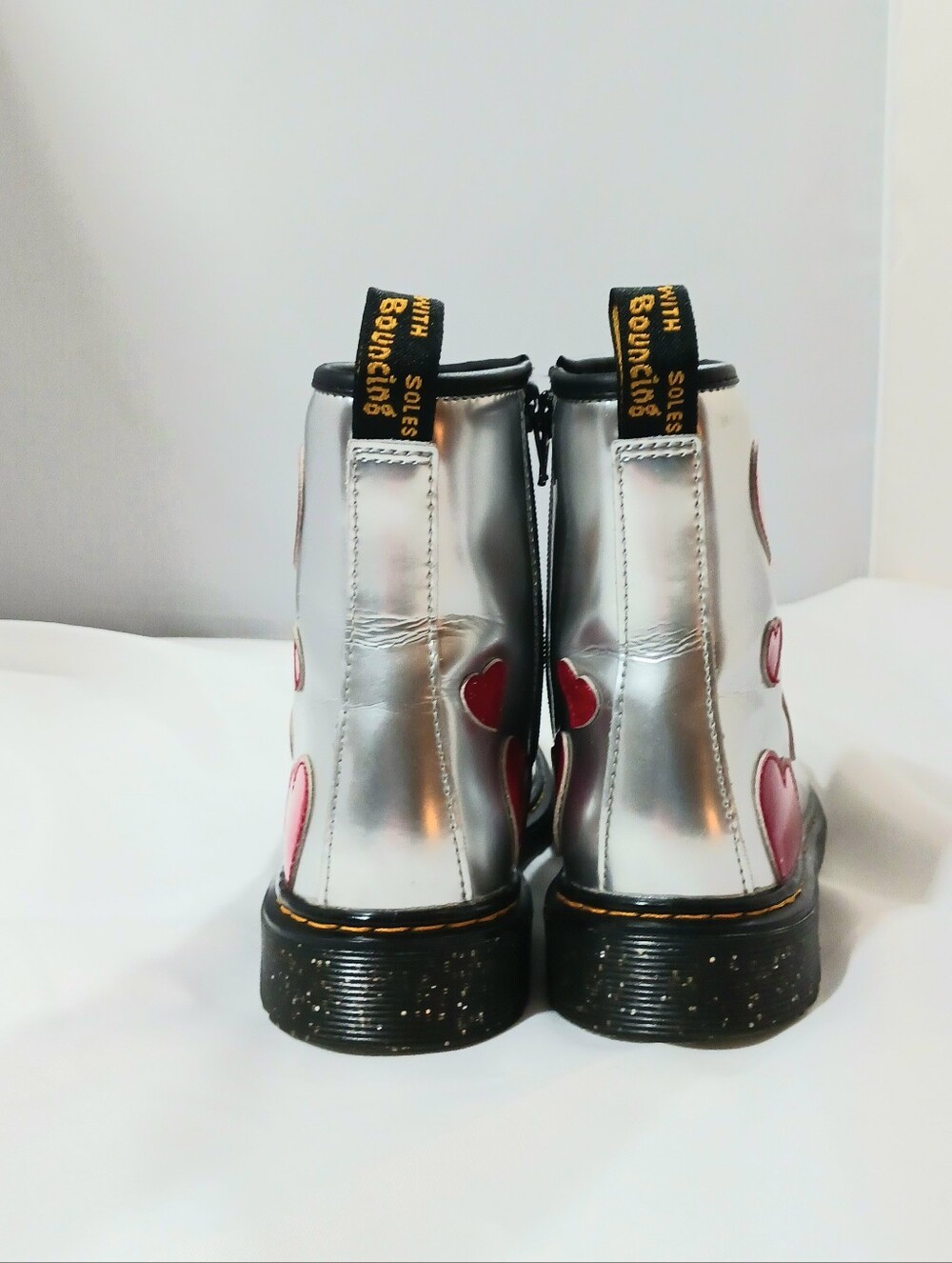 Dr  Martens Metallic Hearts Boots - Picture 14 of 15